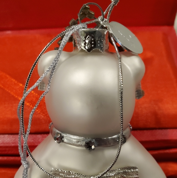 Teddy Bear Blown glass Ornament - Picture 4 of 6